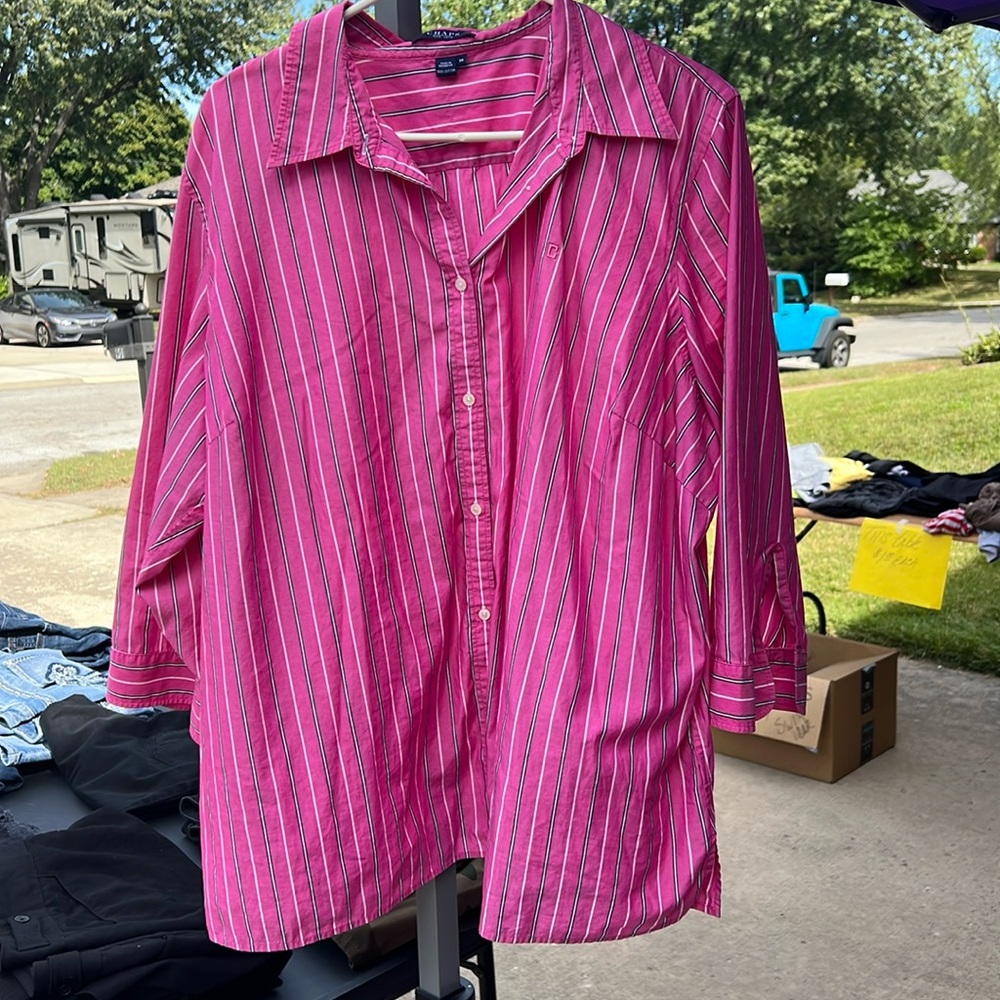 Chaps 100% cotton 3/4 sleeve size 3X